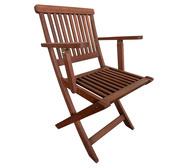Islano Folding Dining Chair Brown