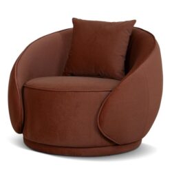 Jake Fabric Armchair - Red Bronze by Interior Secrets - AfterPay Available