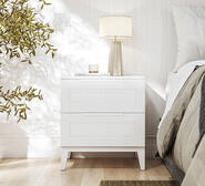 Kensley Bedside Table White