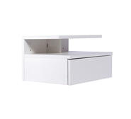 Lanark Bedside Table White