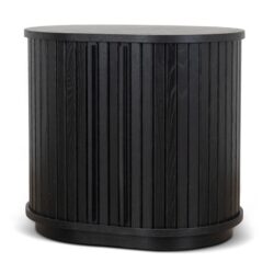 Linea 55cm Side Table - Full Black by Interior Secrets - AfterPay Available