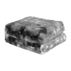 Luxury Tie-dyed Blanket Grey 127cm x 152cm