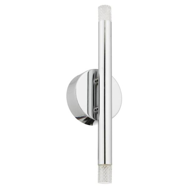 Milazo Modern Wall Lamp Light Metal Acrylic Chrome Gloss