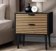 Mulville Bedside Table Black