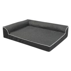Orthopedic Dog Sofa Bed | Non-slip Waterproof Base - Grey (XL)