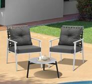 Rayie 2 Seater Outdoor Lounge Setting White