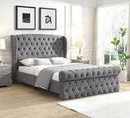 Sayge Double Bed Frame Grey