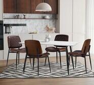 Set Of 2 Chad Dining Chairs Brown