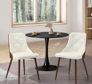 Set Of 2 Dunstan Dining Chairs White