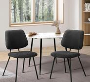 Set Of 2 Harford Dining Chairs Grey