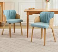 Set Of 2 Harmonia Dining Chairs Blue