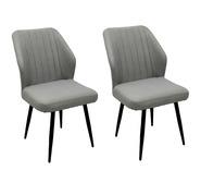 Set Of 2 Lillian Outdoor Dining Chairs Grey