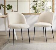 Set Of 2 Lysander Dining Chairs White