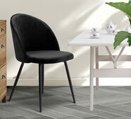 Set Of 2 Orleans Dining Chair Black