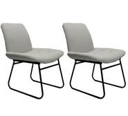 Set Of 2 Oswald Outdoor Dining Chairs Grey