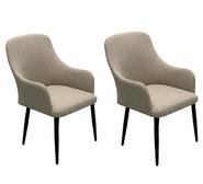 Set Of 2 Rinald Outdoor Dining Chairs Neutral