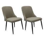 Set Of 2 Sevilla Outdoor Dining Chairs Neutral