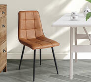 Set Of 4 Indie Replica Eames Dining Chair Brown
