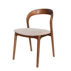 Set of 2 - Marlow Walnut Dining Chair - Naxos Beige by Interior Secrets - AfterPay Available