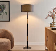 Sherwood Maddison Floor Lamp Black
