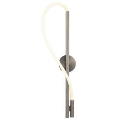 Taft Contemporary Wall Lamp Light Metal Silicon Fabric Gun Metal Matte