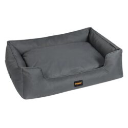Waterproof Dog Calming Bed with Bolster | Oxford Fabric, Portable Handles & Non-Slip Base