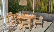 Whitsunday 7 Piece Outdoor Dining Set Brown