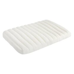 XL Orthopedic Dog Bed - Sherpa Plush Lounger with Egg Crate Foam, Waterproof Base & Removable Washable Cover (White)