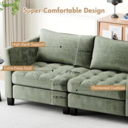 Advwin Modern Loveseat Sofa 2 Seaters (Pre-Order)