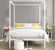 Alicia Double 4 Poster Bed Frame White