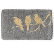 Birds 60 X 90Cm Door Mat Grey Medium