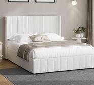 Blair Queen Gas Lift Bed Frame White