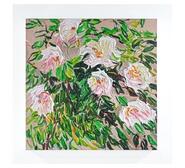 Blooms Enhanced Canvas Wall Art Green