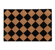 Diamond 75 X 120Cm Door Mat Black Large