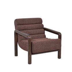 Doretta Fabric Lounge Chair - Moss Brown by Interior Secrets - AfterPay Available