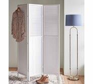 Elegance 3 Panel Room Divider White