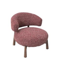 Eliska Fabric Lounge Chair - Autumn Red by Interior Secrets - AfterPay Available