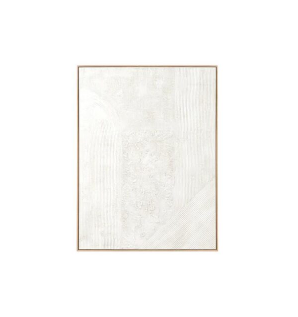 Ex Display - Contours II Hand Painted Wall Art - White by Interior Secrets - AfterPay Available