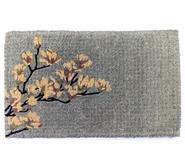 Flores 45 X 75Cm Door Mat Grey Small
