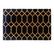 Grilles 60 X 90Cm Coir Door Mat Black 60cm x 90cm