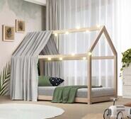 Hideout House Single Kids Bed Neutral