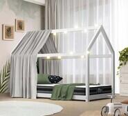 Hideout House Single Kids Bed & Mattress Set White