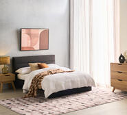 Jamie Double Bed Frame With Usb Black