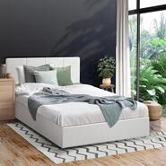 Kenzo King Single Gas Lift Bed Frame White
