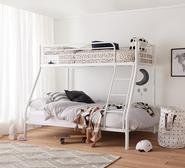Kids Cosmic Single & Double Bunk Bed White