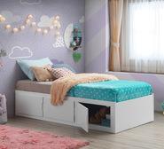 Kids Stratford Single Bed With Bedhead White