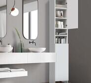 Lune Bathroom Cabinet White
