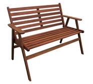 Manora 2 Seater Outdoor Garden Bench Brown