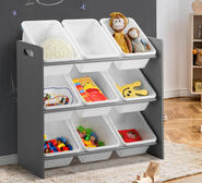 Monty Kids Storage Box Grey