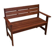Panama 2 Seater Outdoor Garden Bench Brown